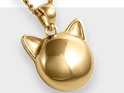 Gold animal-shaped ash jewelry