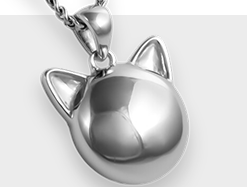 Silver animal-shaped cremation jewelry