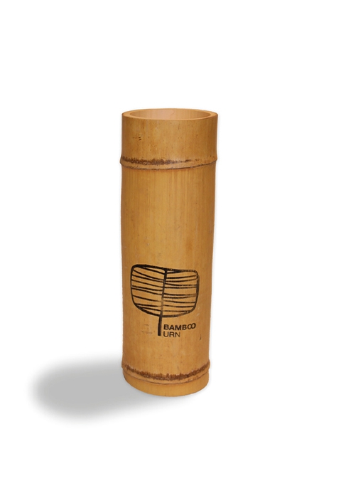 Bamboo cremation ashes mini urn XL | Brown | 2.0L