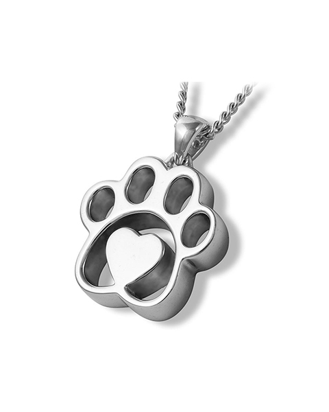 Jared The Galleria Of Jewelry Black Diamond Paw Print Necklace 1/5 ct tw  Sterling Silver | Dulles Town Center