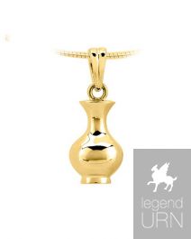 Ash Pendant 14k. yellow gold 'Urn 