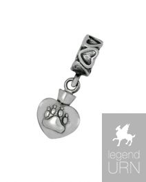 Lyrical midler At accelerere Silver ashes charm 'Dog pawprint' for Pandora bracelet | legendURN |  Legendurn.com