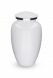 Aluminium cremation ashes urn 'Elegance' glossy white