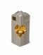 Candle (double) urn for ashes 'Heart' in several colors