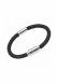 Ash holder braided leather bracelet for men