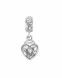 Ash charm 925 silver 'Hearts'