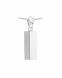 Ash pendant 925 silver 'Rectangular tube'