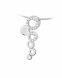 Ash pendant 925 silver 'Dancer' (zirconia stones)