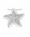 Ash pendant 14k. white gold 'Little star' (31 diamonds / 0.035 crt.)