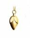 Gold cremation ashes jewel 'Flower knob'
