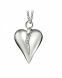 Whitegold ashes pendant heart with brilliant stone 0.04 crt