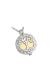Stainless steel ashes pendant 'Tree of life' gold colored