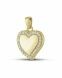Ashes pendant heart with diamonds stones