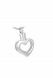 Stainless steel ashes pendant 'Heart'