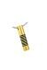 Gold plated ashes pendant 'Tube' large