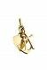 Ashes pendant golden heart 'Faith, hope and love'
