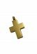 Gold plated ashes pendant 'Cross'