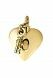 Ash jewel Golden Heart with key and lock