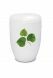 Biodegradable cremation ashes urn 'Linden leaf' with certificate