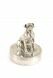Pewter Boxer cremation ashes urn