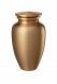 Bronze cremation urn gold coloured