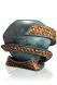 Bronze cremation urn covered in mosaic 'Spazio involto'