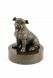 Bulldog funeral urn bronzed