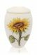 Hand-painted urn for ashes 'Sunflower'