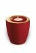 Candle holder keepsake urn for ashes 'Luna' Teak gold