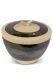 Handmade urn 'Tolos' black