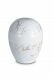 Keepsake urn of porcelain 'Planet' - Carrara marble with gold-colored veins motif