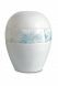 Porcelain urn for ashes 'Planet' - Band with floral details
