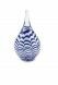 Crystal glass keepsake ashes urn 'Ripple'