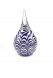 Crystal glass keepsake urn 'Ripple'