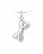 Ash pendant 925 silver 'Knuckle bone'