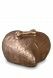 Heart shaped dog urn with bone
