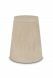Handmade pet urn with pawprints in white slip