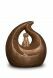 Dog urn teardrop with dog and candle holder