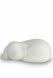 Pet cremation ashes urn 'Lying dog' white