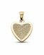 Fingerprint pendant 'Heart' made of gold Ø 1.9 cm