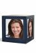 Photo frame urn box navy blue