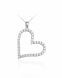 Silver memorial pendant 'Big Heart' with zirconia