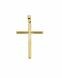 14 carat yellow gold memorial pendant 'Tube shaped cross'