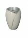Fiberglass funeral urn 'Luce' with candle holder white