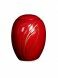 Fiberglass urn 'Cybele' red