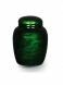 Fiberglass funeral urn 'Sparkling' green