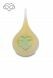 Frosted teardrop shaped glass mini urn 'Infinity' in several colors