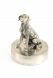 Pewter Golden Retriever cremation ashes urn