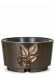 Bronze grave bowl or memorial flower pot in several colors