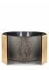 Bronze grave bowl or memorial flower pot in several colors